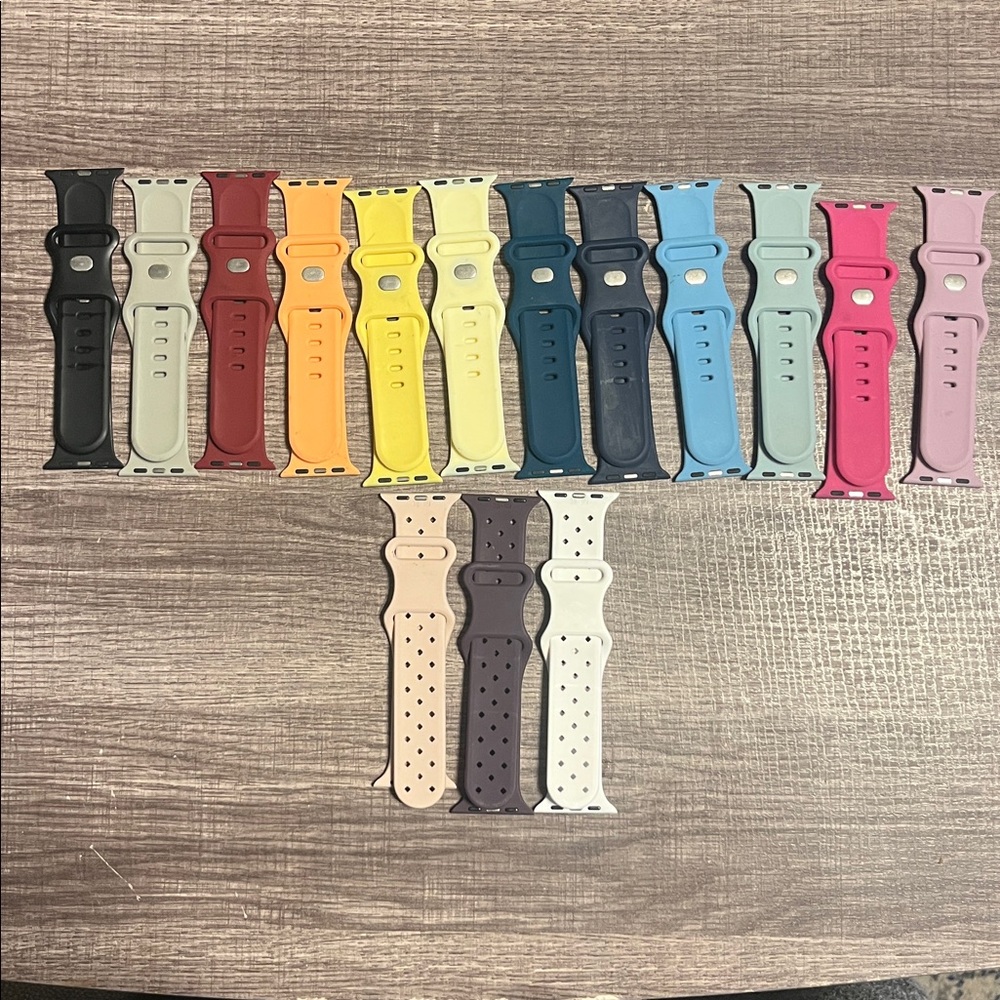 15 Assorted Color Silicone Band • Watch Band • Apple Watch 
$
38mm - 40 mm - Picture 2 of 2